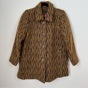 NEW Designer Song Lim Wool Shacket Jacket Coat Mustard $250